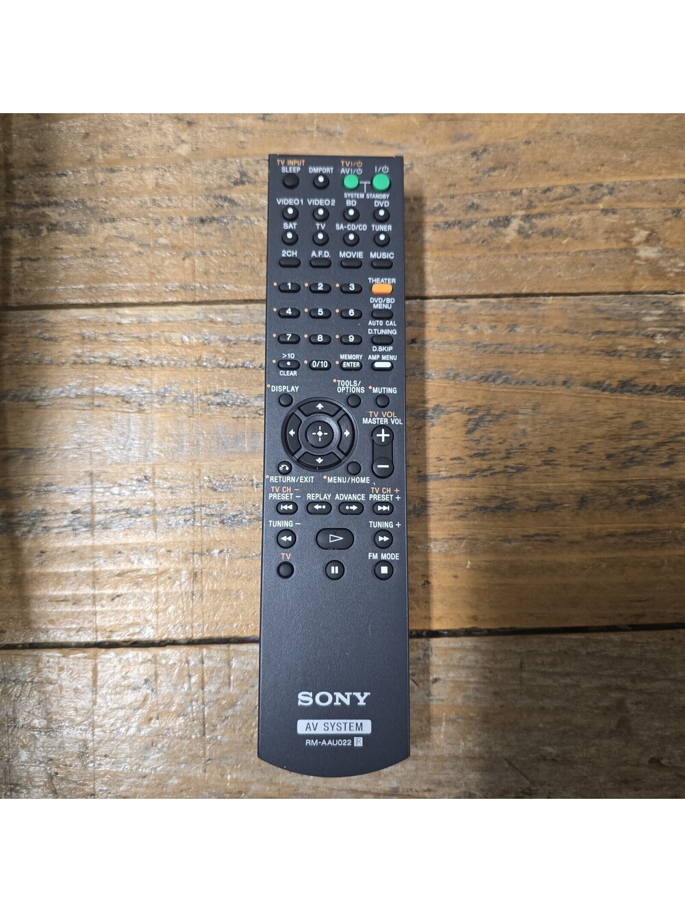 Genuine OEM Original Sony AV System Remote Control RM-AAU022 - TESTED